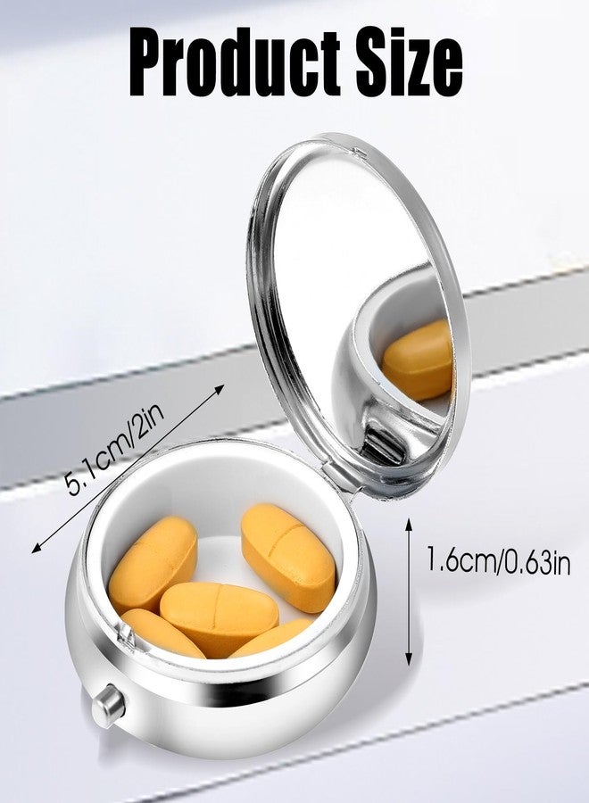 ElevateTech Small Pill Case, Portable Mini Travel Pill Container, Compact Purple Daily Storage Boxes 3 Compartments Suitable Wallets Pockets Handbags Vitamins Supplements Fish Oil - Image 2
